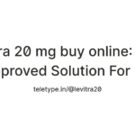 Levitra 20 mg buy online: FDA-Approved Solution For ED