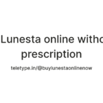 Buy Lunesta online without a prescription